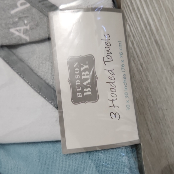 💖 Hudson Baby Hooded Towels set of 3 💖 - Picture 3 of 3